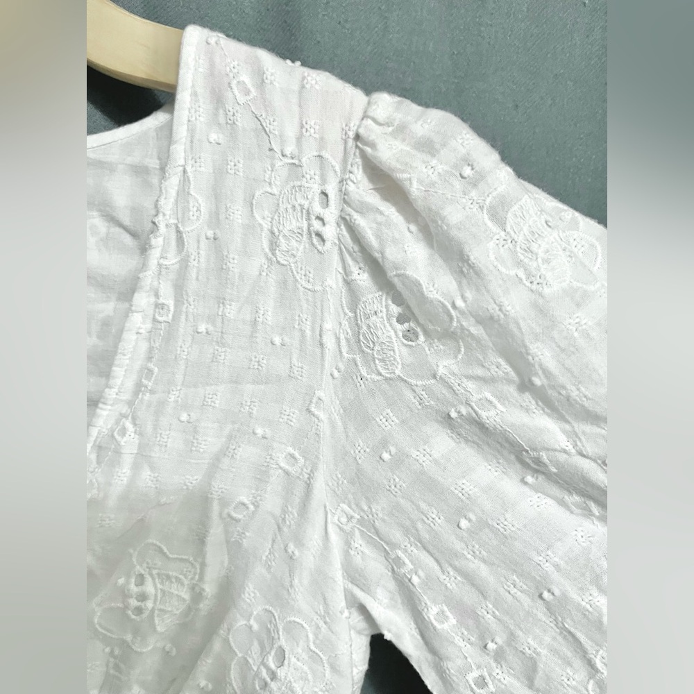 ZARA- Embroidered Eyelet Dress - Picture 5 of 10